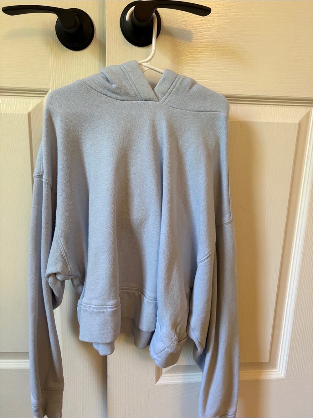 Old Navy Light Blue Crewneck Hooded Pullover Sweater